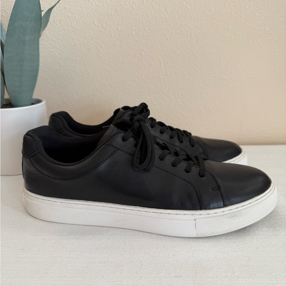 Cole Haan Black Leather Casual Sneakers